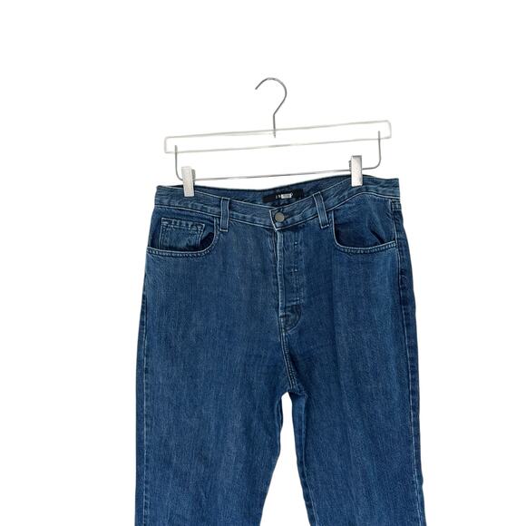 J BRAND Jeans Dark Wash Wynne Button Fly Ankle Crop Straight Leg Size 30‎ - Picture 5 of 13